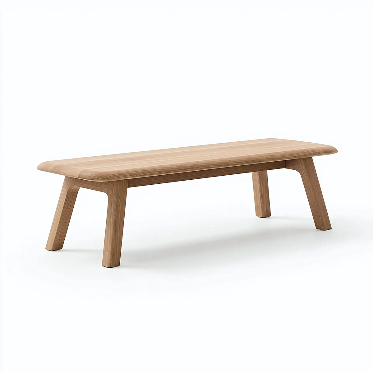 Banc 120 x 35 x 45 cm en bois brun clair style contemporain