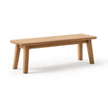 Banc 120 x 35 x 45 cm en bois brun naturel style scandinave